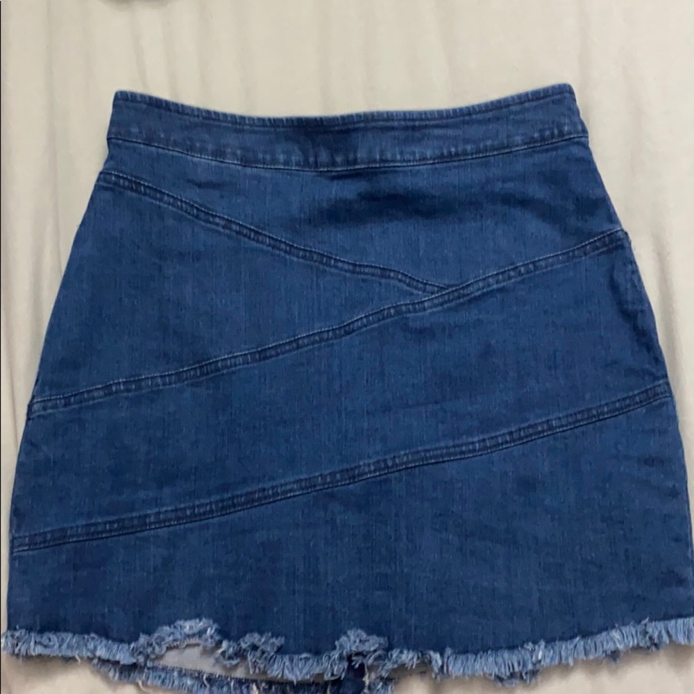 BCBG mini jean skirt